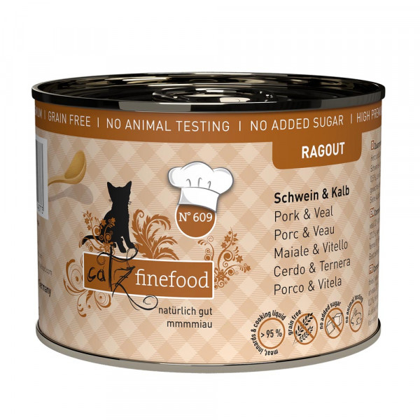 catz finefood Ragout N° 609 Schwein & Kalb 190g