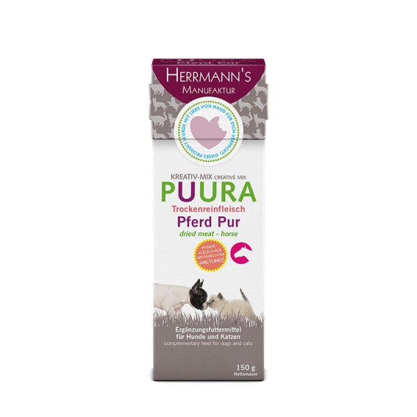 Herrmanns Puura Pferd Trockenfleisch Pur