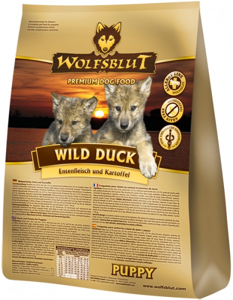 Wolfsblut Wild Duck Puppy mit Ente und Kartoffel